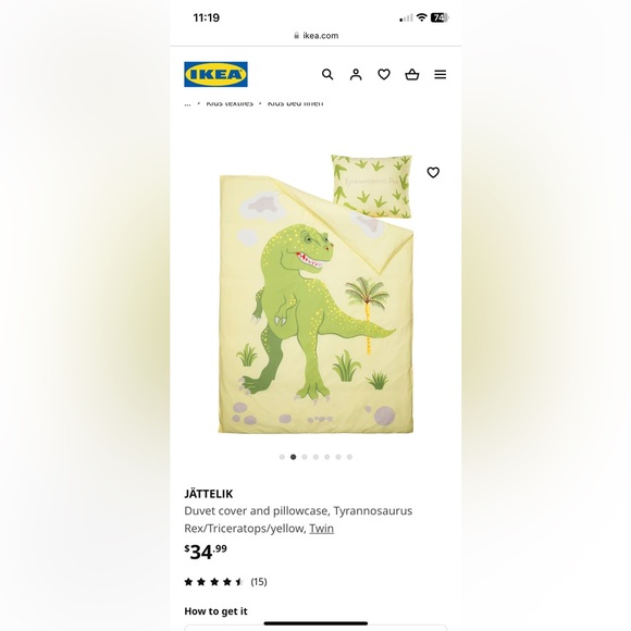 2 x twin Duvet Cover & pillow case NWT IKEA - Picture 3 of 6